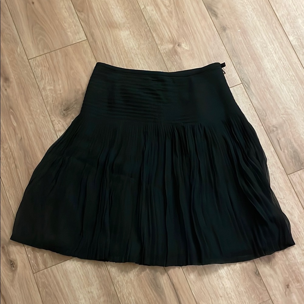 Elegant Black Pleated Skirt